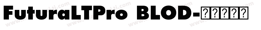 FuturaLTPro BLOD字体转换